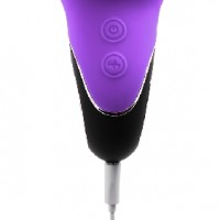 Wiggly Rabbit Vibe, 9 Rabbit Ear Clitoral Vibrating Functions & 5 Thrusting/Wiggling Functions on Shaft, PURPLE 